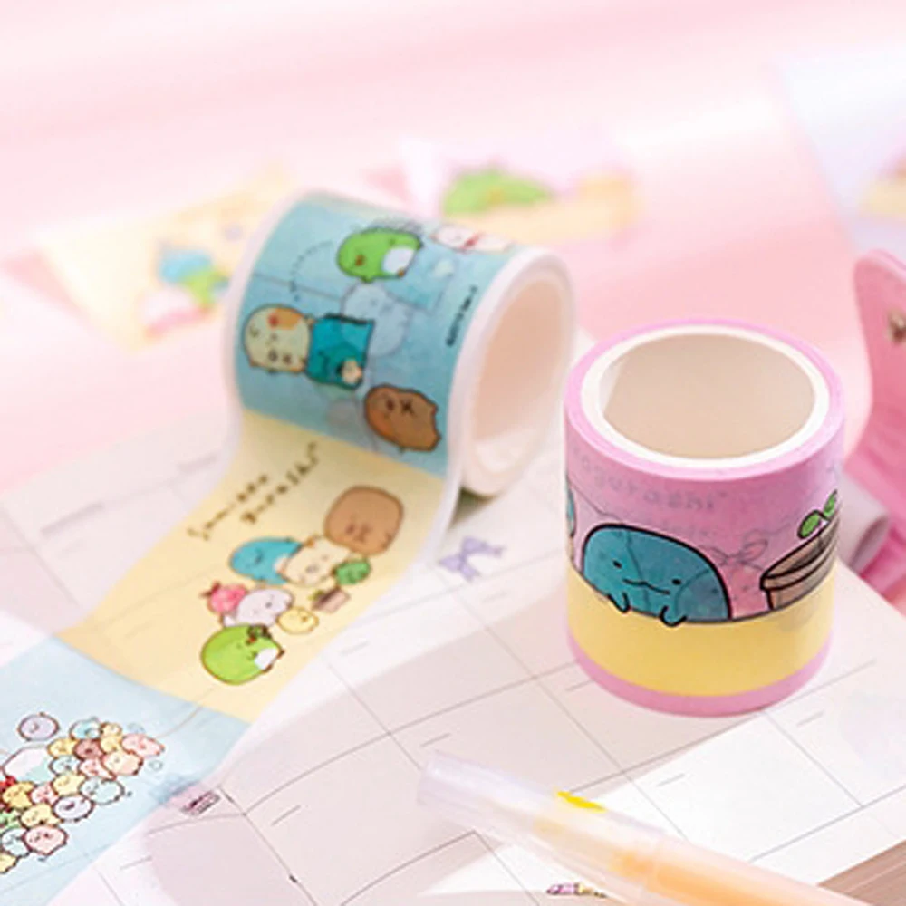 1 шт. милый бант Sumikko Gurashi супер лента Bullet Journal васи клейкая лента DIY Скрапбукинг наклейка этикетка Маскировка