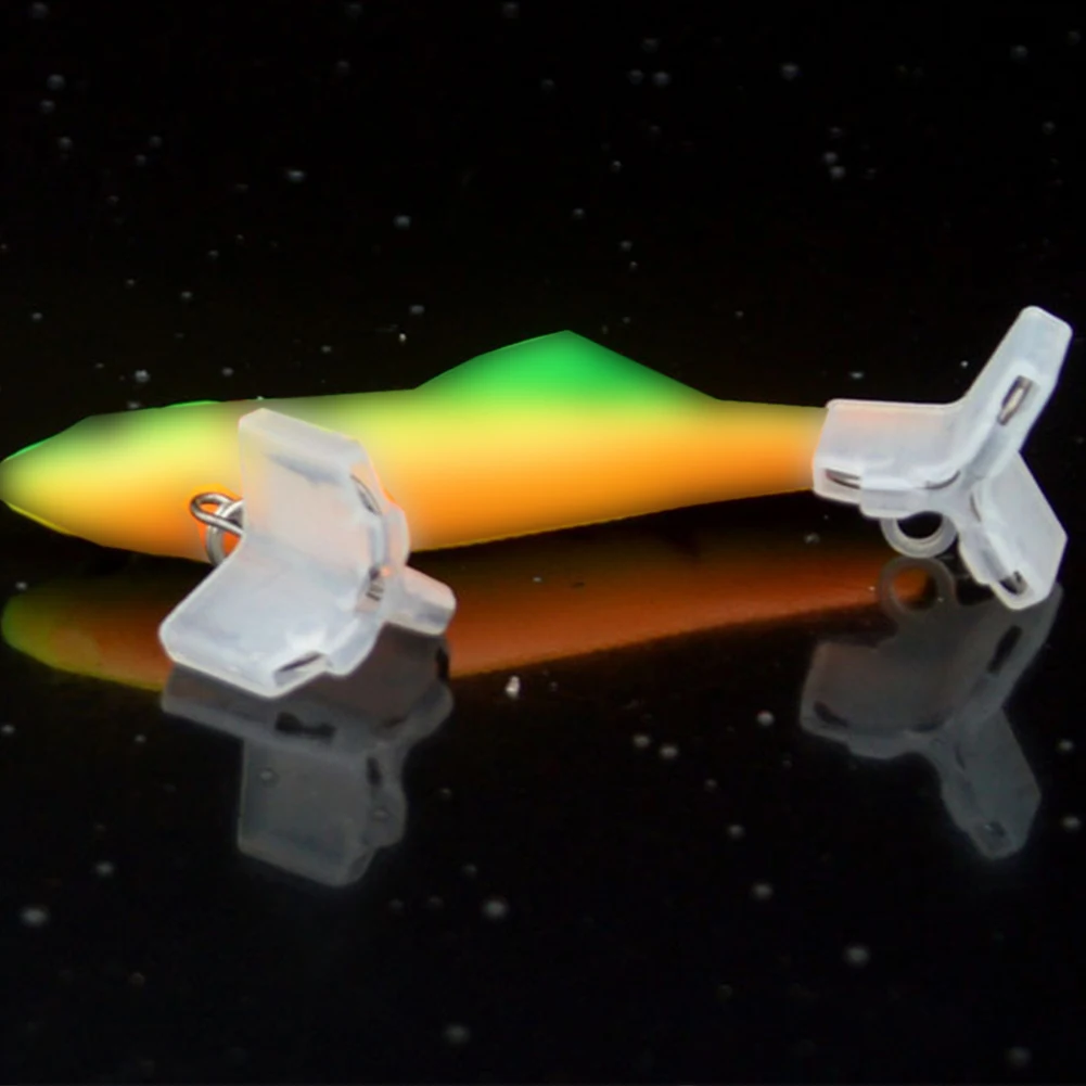 50 шт. легкие рыболовные аксессуары тройные рукава с прорезями прочные защитные