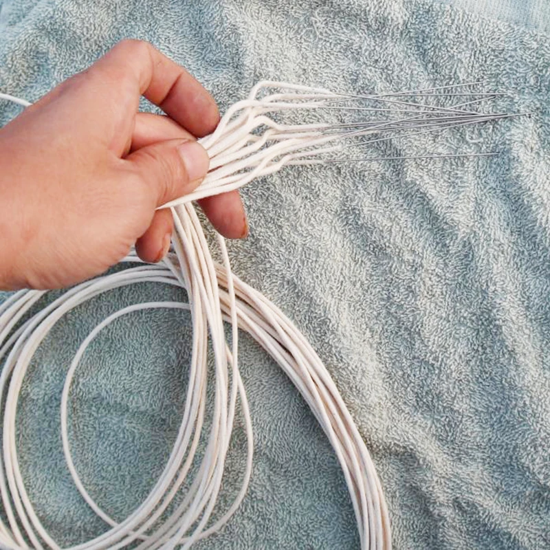 

5pcs/Lot 100cm Long Universal Replacement Cotton Wire Wicks With Metal Needle For Zippo Kerosene Petrol Lighter Repair Accessory