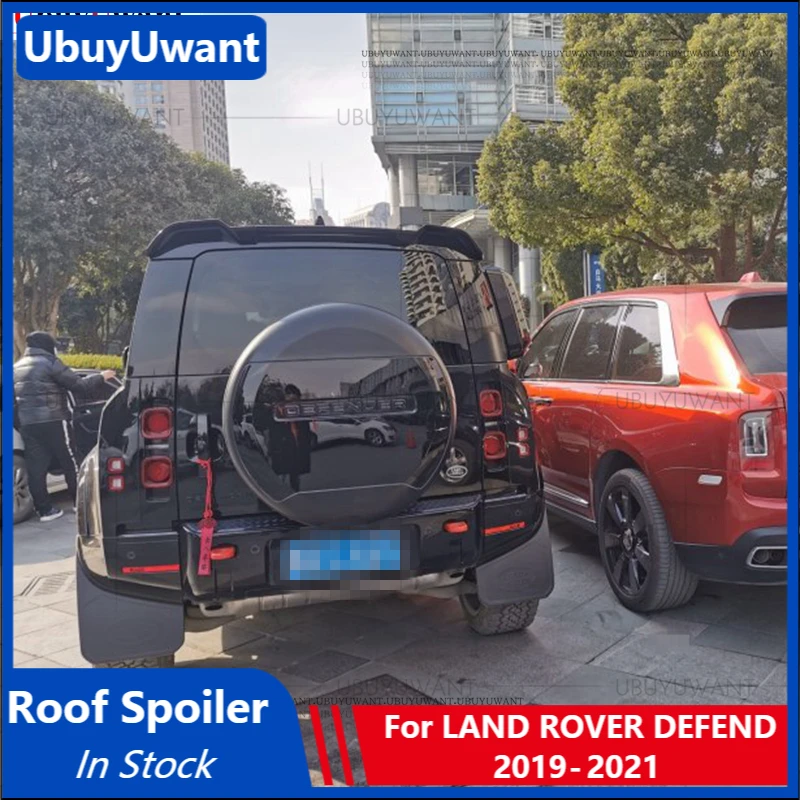

New Design for LAND ROVER DEFEND 2020 2021 Spoiler High Quality ABS Materail Rear Roof Defender Spoiler Trunk Boot Lip Tail Wing