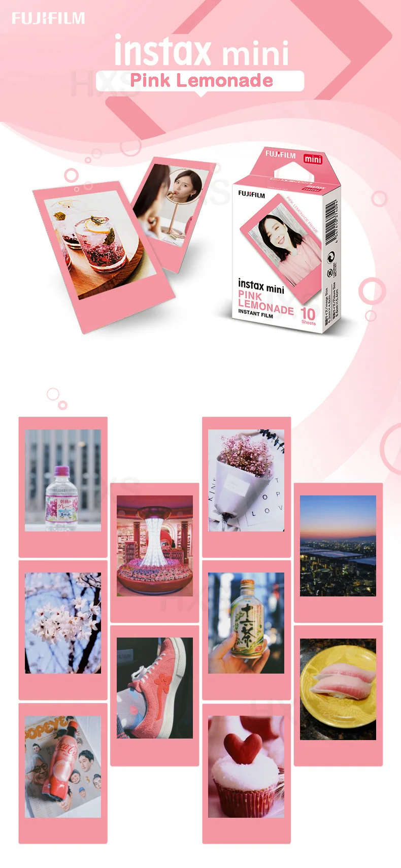 Подлинная Fujifilm Instax Mini 8 9 цветная фотобумага 10 шт. для Fuji 9 8 7s 50 90 25 70 Share SP-2 SP-1 Liplay мгновенная камера