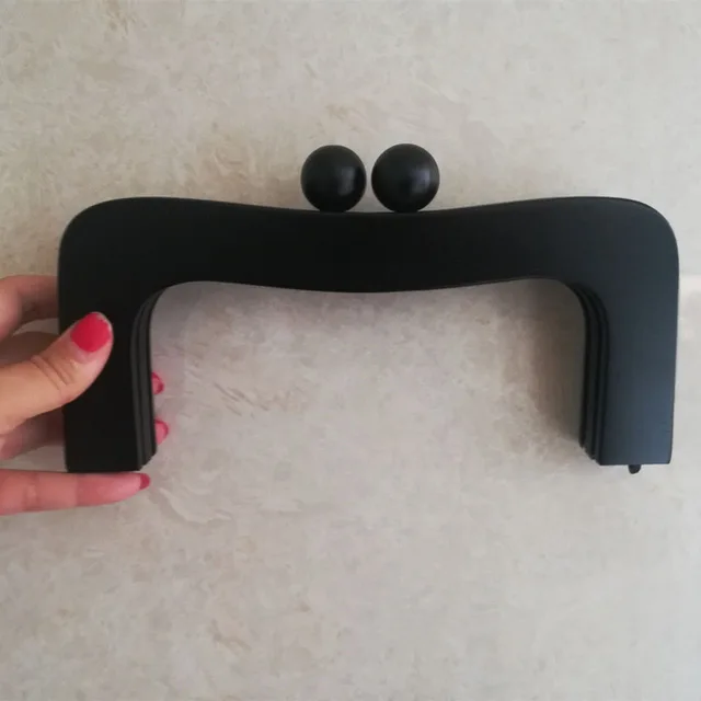 black 22,5*9,5 см деревянная ручка кошелек рамка деревянная ручка сумки DIY сумки аксессуары китайский интернет-магазин деревянная сумочка сумка ручка - Цвет: black
