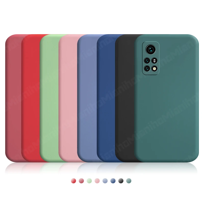 

For Xiaomi Mi 10T Pro Case Cover Mi 10 T 10T Pro Lite 5G Liquid Silicone Shockproof Bumper Soft Phone Case For Xiaomi Mi 10T Pro