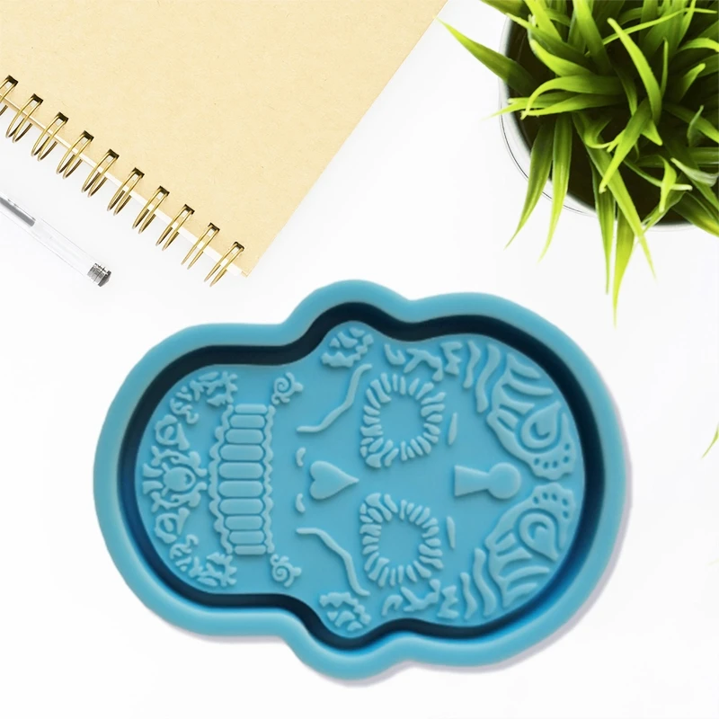 

Skull Shape Storage Box Epoxy Resin Mold Silicone Mould DIY Crafts Making Tools