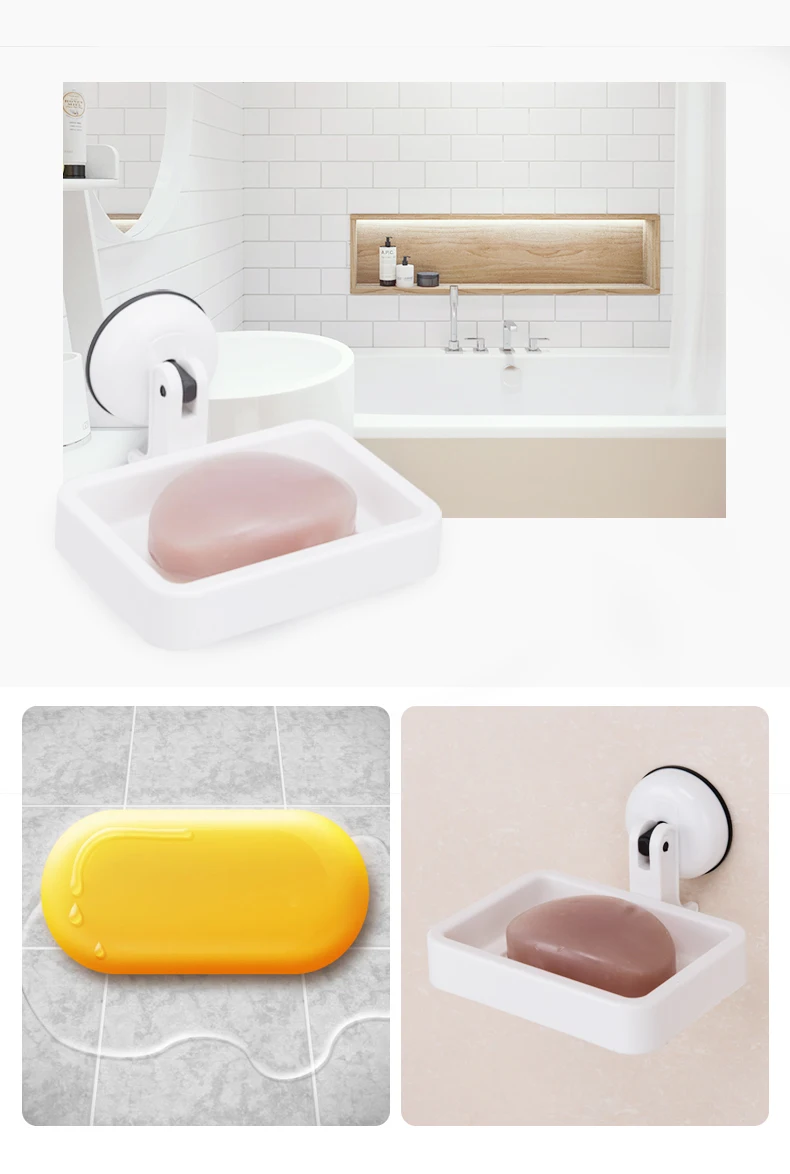 Съемная присоска мыльница многоразовая Водонепроницаемая Мыльница полка для