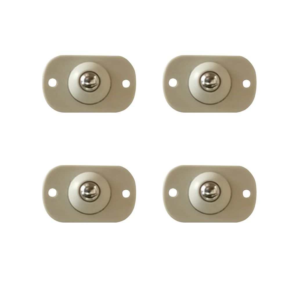 

4pcs Adhesive 360Â° Swivel Casters Stainless Steel Pulley Furniture Storage Box Roller Self Casters Pulley For Cabinet Trash