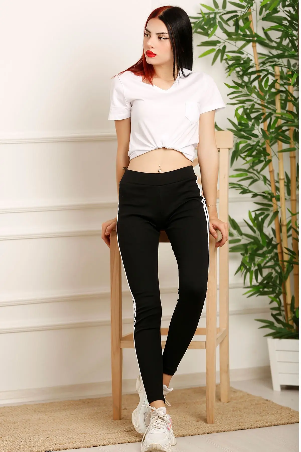 

Womens Casual Tights Thicken Nine Pants Leggings Waist Elastic Cotton Leggings Pants Female Clothing New Hot 2021