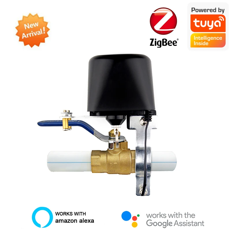 

Tuya Zigbee WiFi Water Valve Home Smart Water/Gas Valve Automation Shut Off Controller Works With Alexa Google Assistant