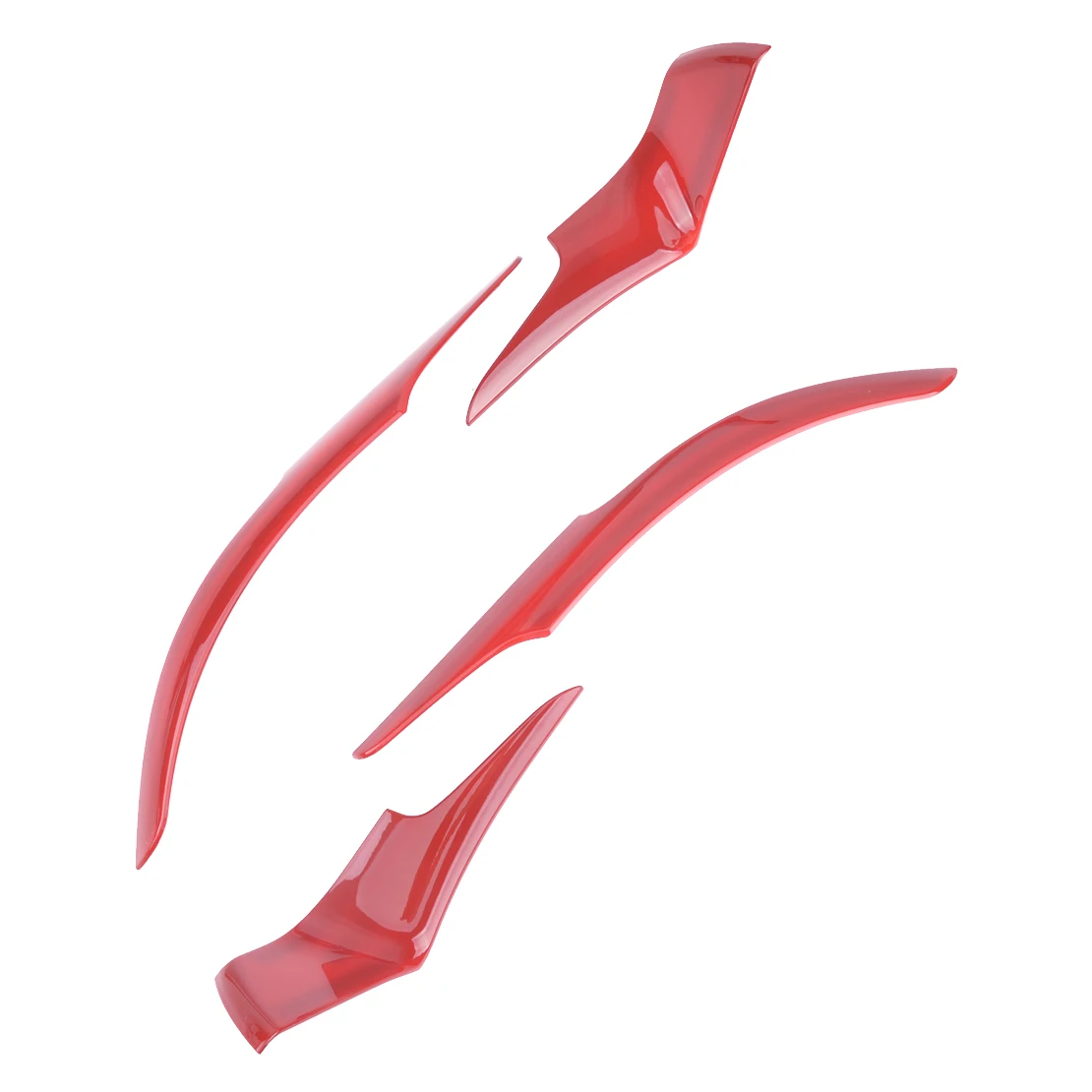 Автомобиль L + R Красный ABS внешний вид зеркало заднего вида Базовая крышка