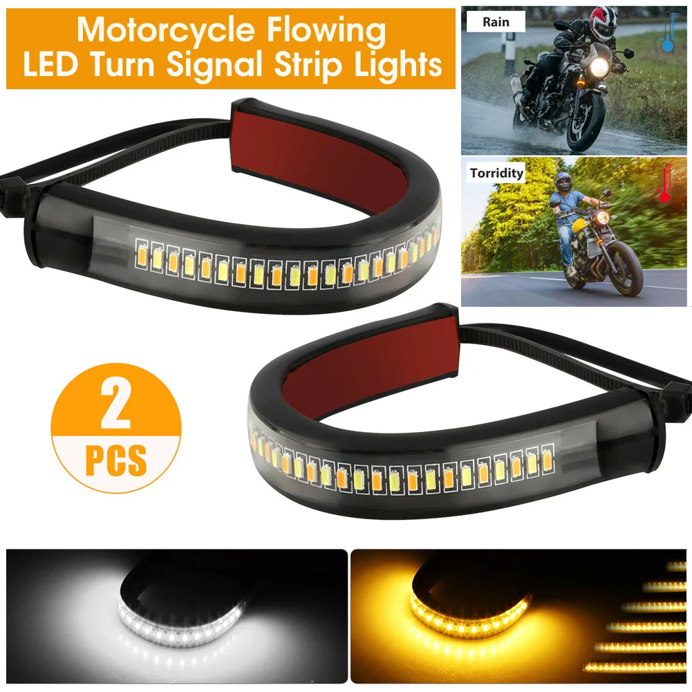 2 шт. Светодиодная лента для указателей поворота мотоциклов |