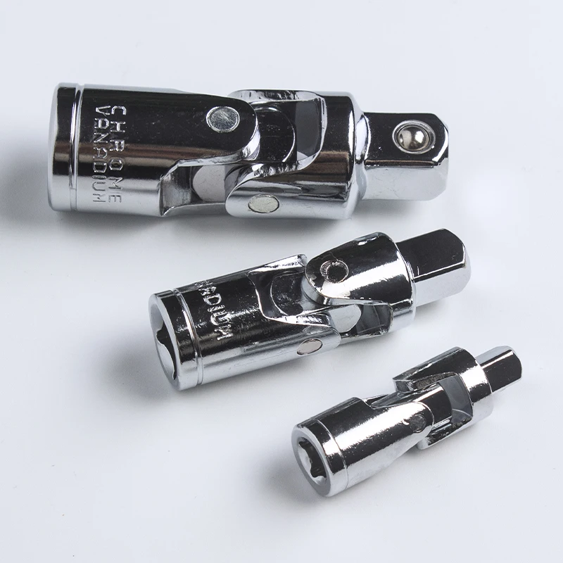 

1/4" 3/8" 1/2"Universal Joint Set Ratchet Angle Extension Bar Socket Adapter Manual and Pneumatic Bendable Adapter Socket Tools