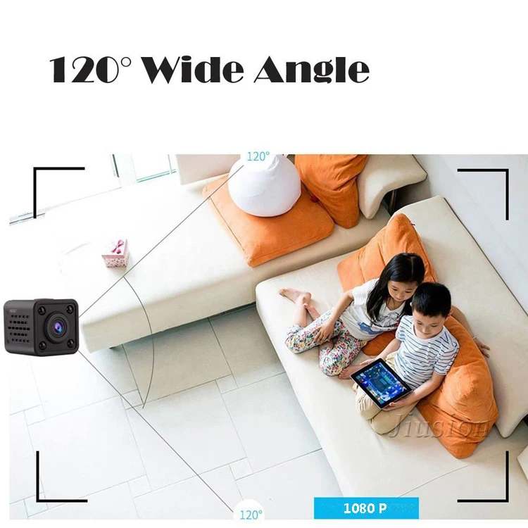 HDQ9 Мини WiFi камера IP HD микро 120 градусов широкоугольное Обнаружение движения