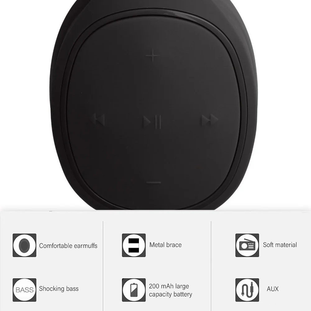 VJ087 активные Беспроводные наушники с шумоподавлением Bluetooth Складные 20 ч Время воспроизведения Hifi глубокий бас bluetooth-гарнитура