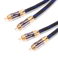 hifi 1m1 5m2m3m5m hifi 2 phono rca to twin phono cable stereo audio cable 2 rca male to 2 rca male audio stereo cable