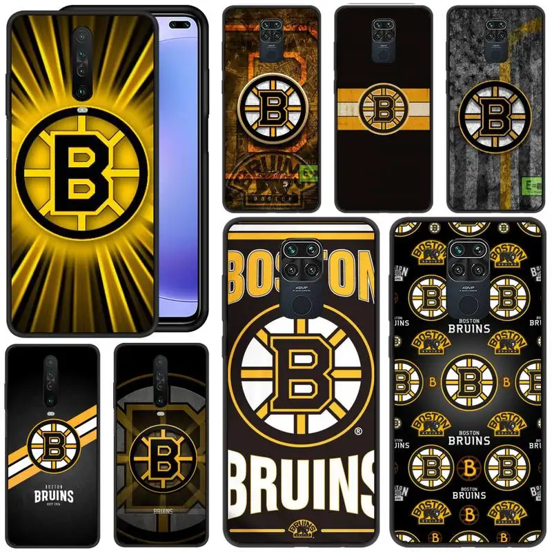 

Boston Hockey Team Bruins Phone Case For Redmi 5 6 Plus K 7 8 9 20 30 X A Pro Note 4 5 6 7 8 9 S X A Phone Cover Coque