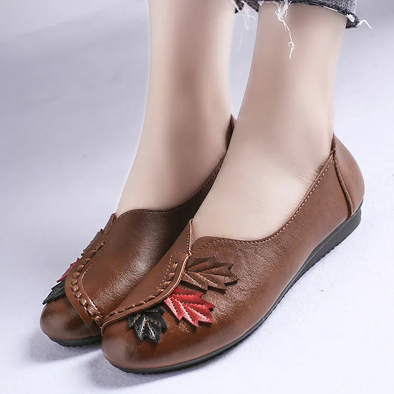 

Туфли женские на плоской подошве, модные элегантные лоферы, без застежки, мягкие удобные, A3661