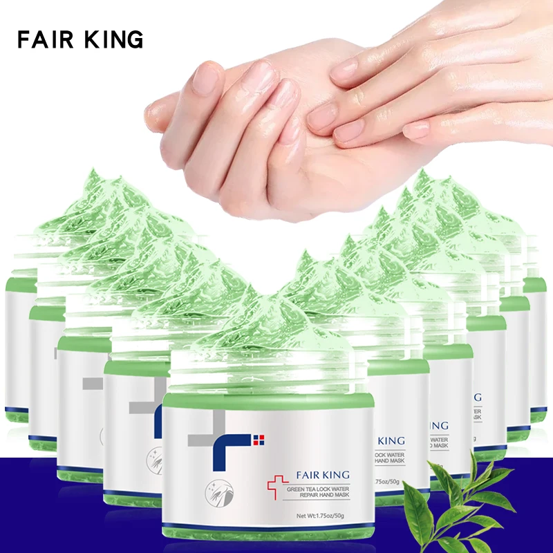 10PCS Green Tea Repair Anti-Aging Whitening Hand Cream Anti Chapping Anti Aging Lasting Moisturizing Hand Care Treatment Cream