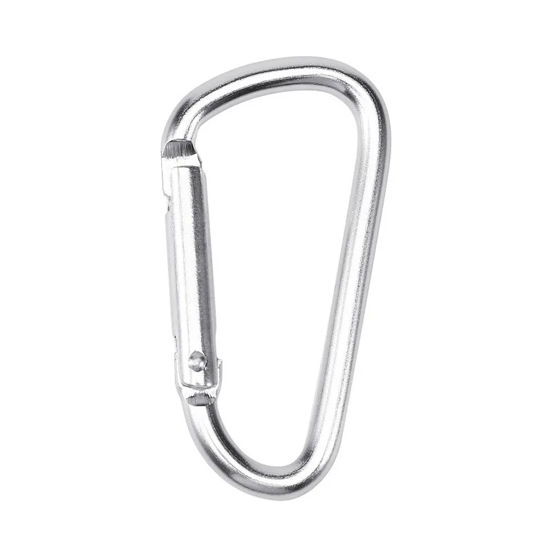 

10pcs Outdoor Carabiner Suitable For Apple Airtags Tracker Transparent Carabiner D-shaped Cover TPU Soft Climbing Accessories
