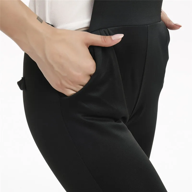 

Women Vintage Overalls Femme Jumpsuits Ankle Length Solid Color Casual Split Jumpsuits With Pockets Long Trousers