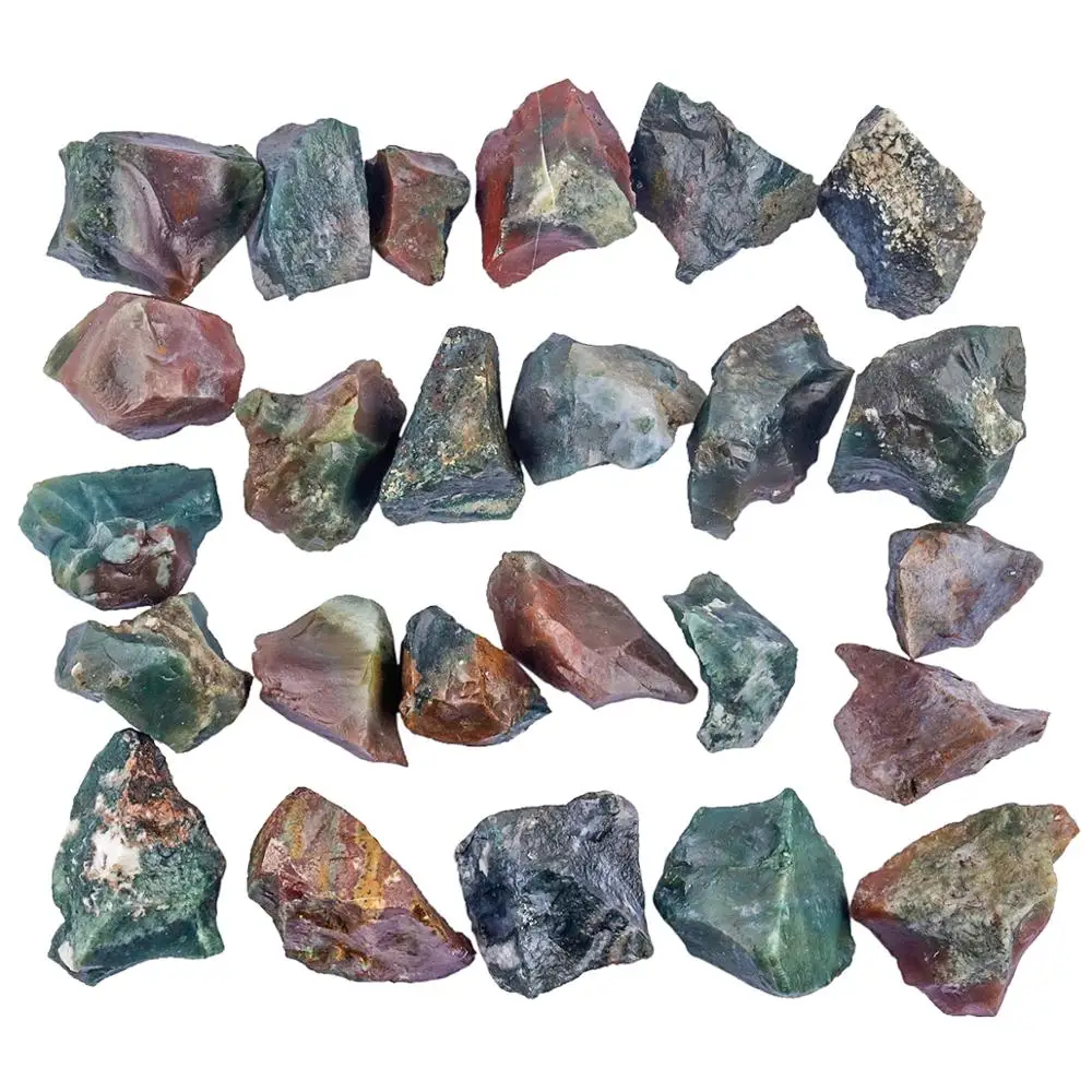 TUMBEELLUWA 1lb (460g) Natural Indian Agate Raw Rough Stones for Tumbling,Cabbing,Wire Wrapping,Lapidary,Healing Reiki Wicca