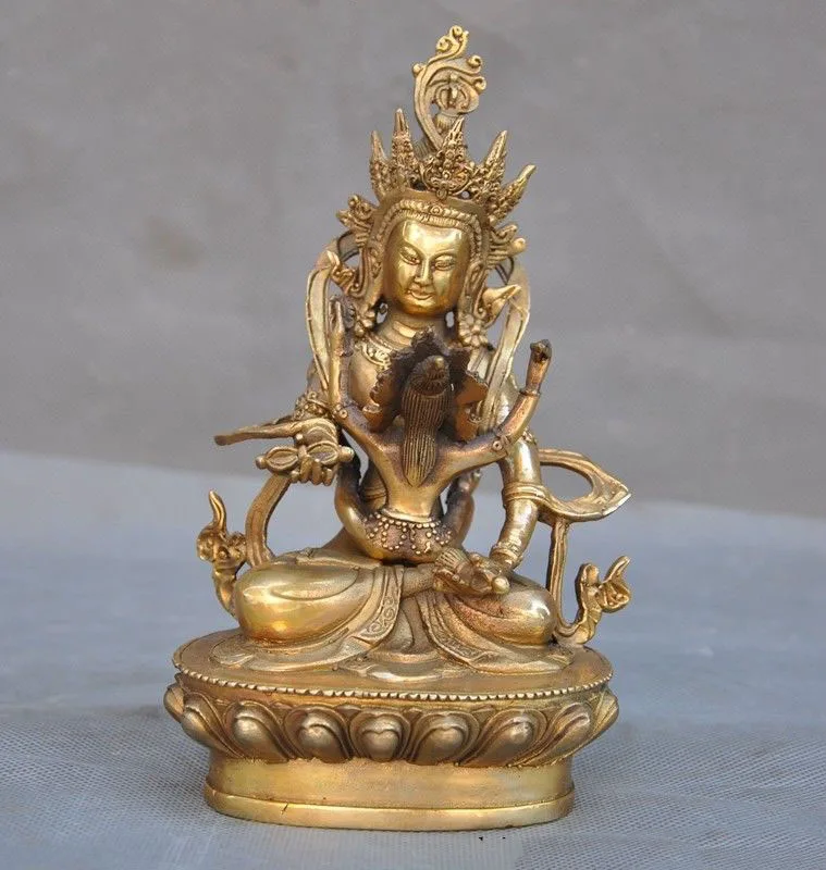 

christmas Tibetan Buddhism Bronze gilt Hevajra Mandkesvara HAPPY Budda Yab-Yum Pair Statue New Year