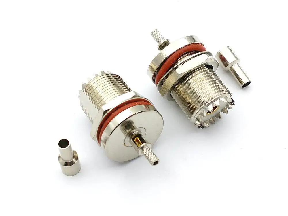 1 шт. RF UHF гнездовой разъем гайки обжим для кабеля RG316 RG174 LMR100|Соединители| |