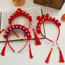 Serre tête avec pompon, décoration de fête, boucle de tête, cadeau de nouvel an, accessoires pour cheveux  (3)