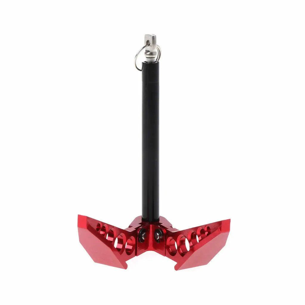 

Hot RC Foldable Winch Anchor For 1:10 RC Car Tamiya CC01 Axial RC4WD D90 SCX10 Red Color
