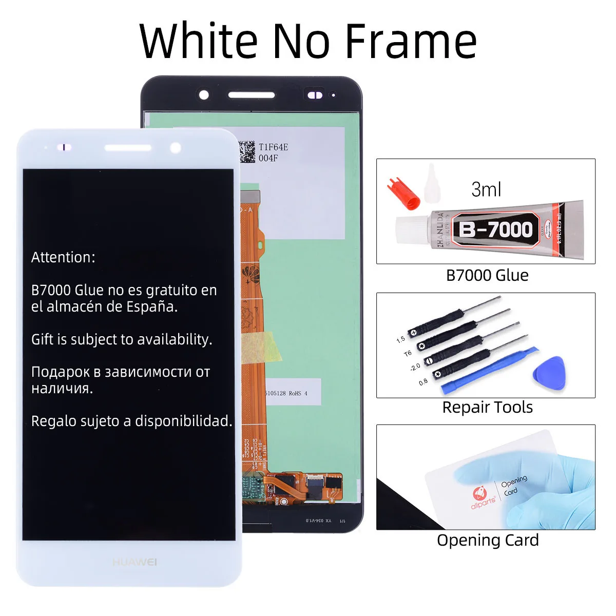 5,5 ''Дисплей для HUAWEI Y6 II ЖК-дисплей Дисплей Сенсорный экран дигитайзер с рамкой Y6II Холли 3 CAM-L23 CAM-L03 CAM-L21 CAM-AL00 - Цвет: White No Frame