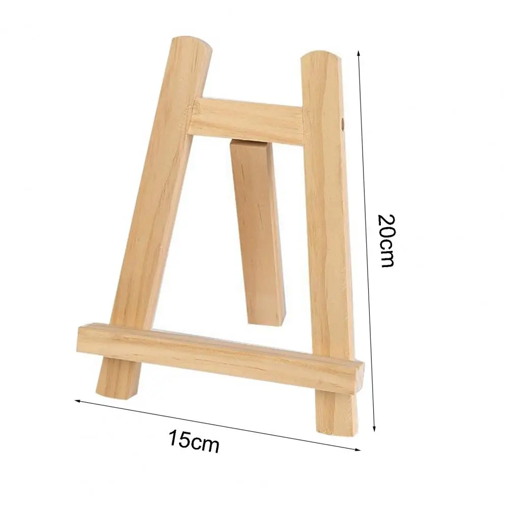 

Wooden Easel Stand Display Holder Triange Photo Frame Calendar Shelf Home Decor
