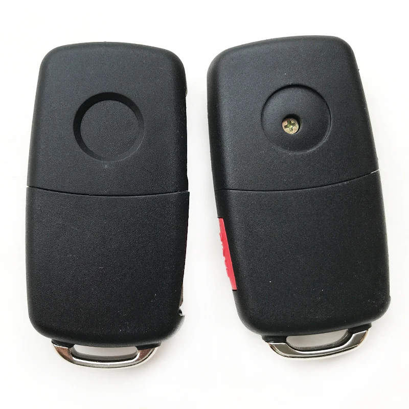 3+ 1/3 кнопки Складной флип-ключ корпус для Volkswagen Touareg Tiguan Для VW MK6 Polo Golf 4 7 6 Чехол для ключа автомобиля с дистанционным управлением