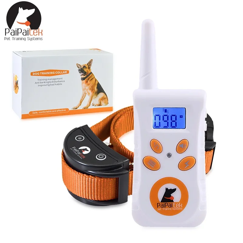 

Дрессировочный ошейник для собак, перезаряжаемый водонепроницаемый ошейник для дрессировки собак малого и среднего размера, диапазон 550 ле...