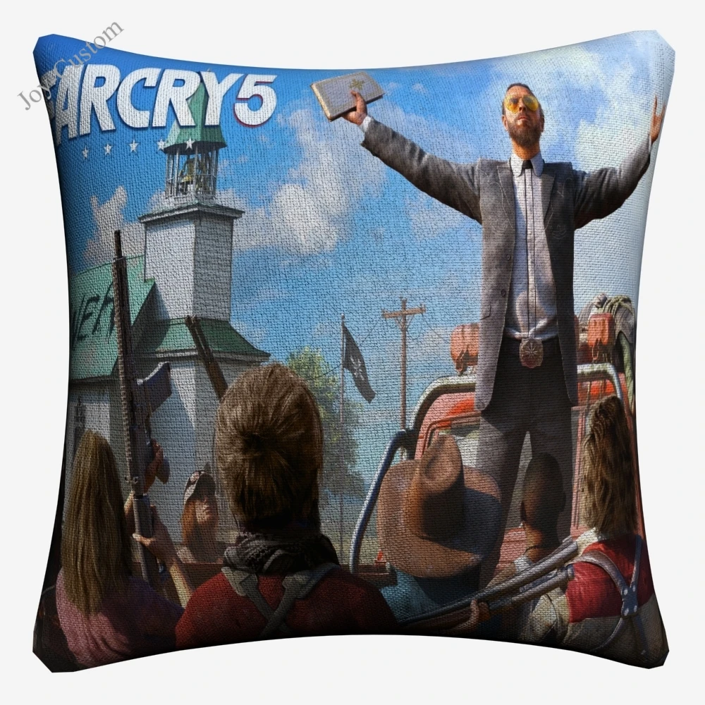 Far Cry 5 HD видео игры декоративная льняная наволочка для подушки софы стула