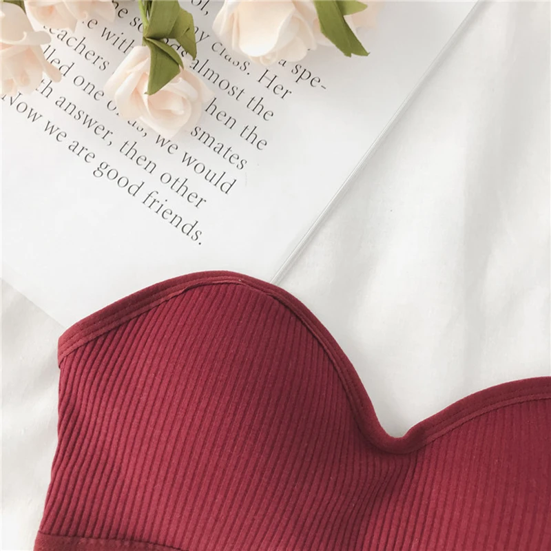 Женский однотонный бюстгальтер без бретелек бретелей удобный противоскользящий