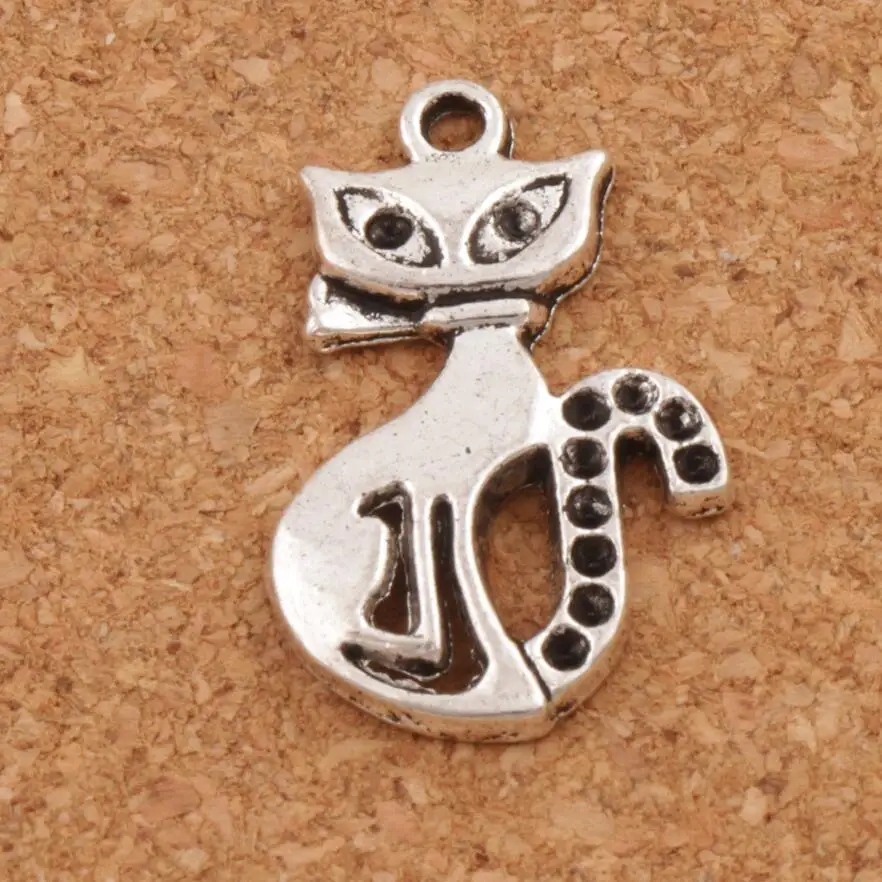 

Slim Lady Cat Spacer Charm Beads 25pcs Zinc Alloy Pendants Alloy Jewelry DIY L1160 16x25 mm