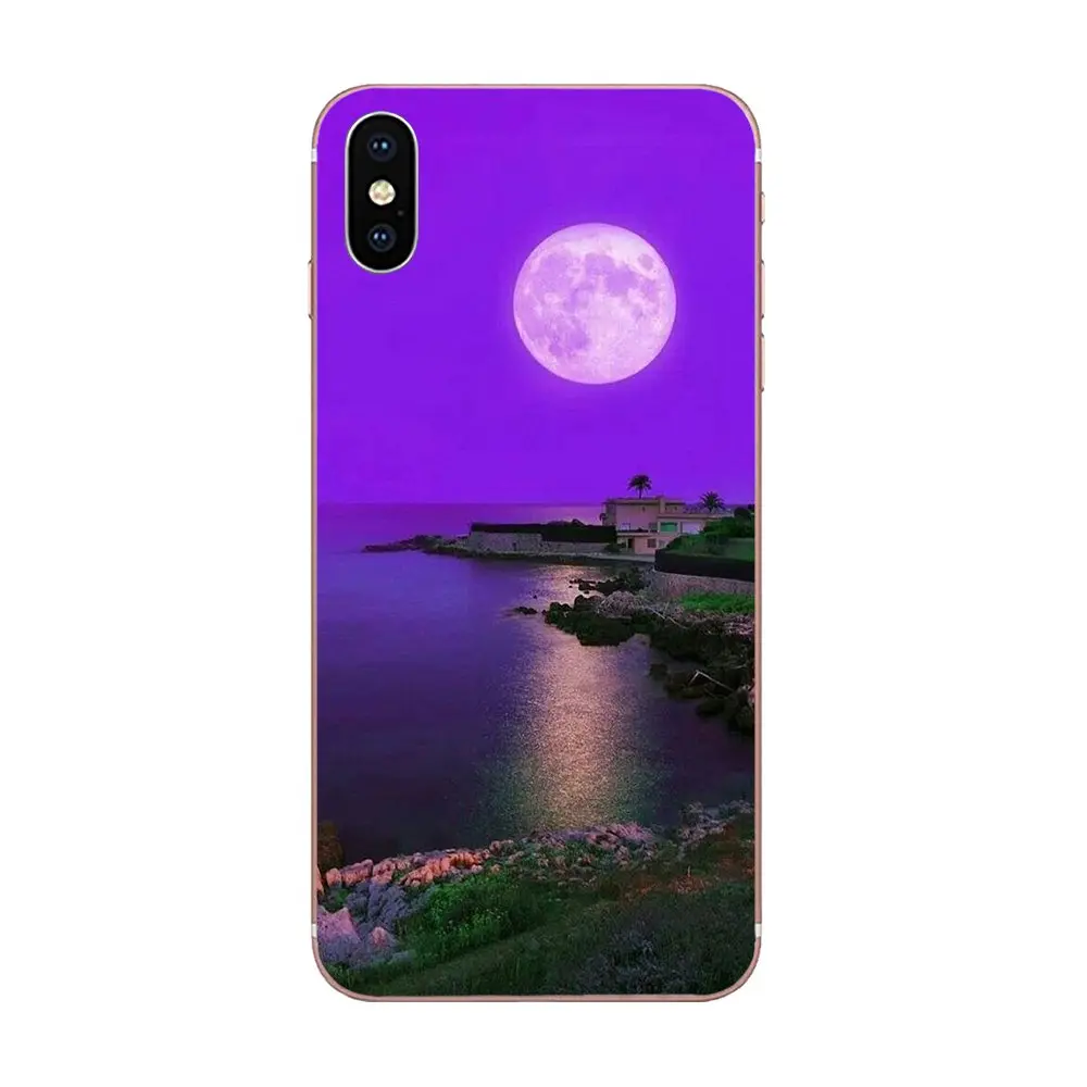 For Sony Xperia Z Z1 Z2 Z3 Z4 Z5 compact Mini M2 M4 M5 T3 E3 E5 XA XA1 XZ Premium TPU Screen Protector Beautiful Moon | Мобильные