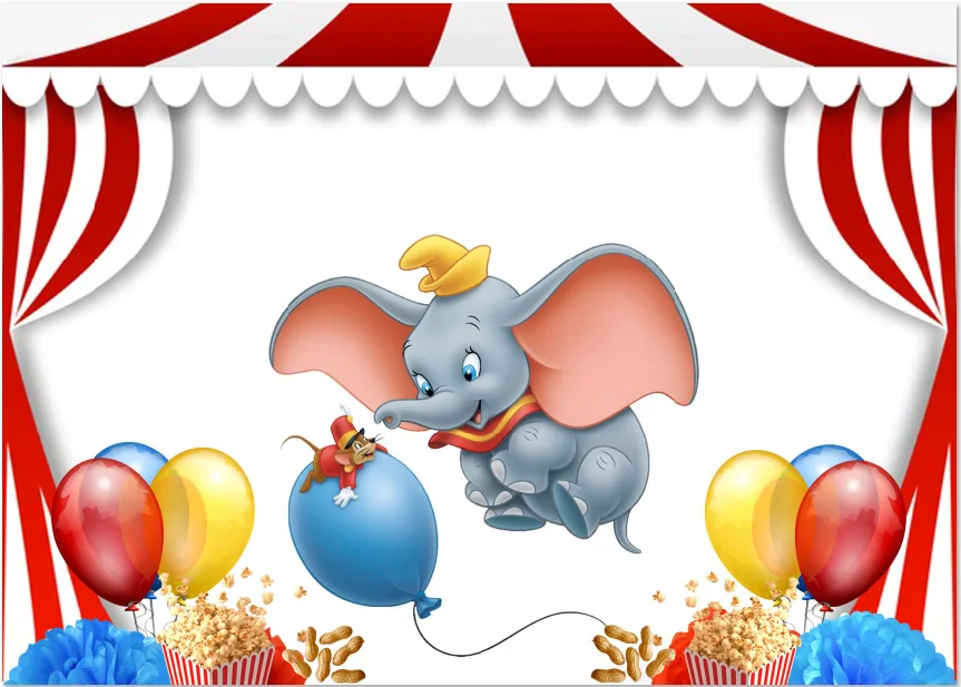 Классическая цирковая палатка для вечерние милая мышь Дамбо цветные воздушные