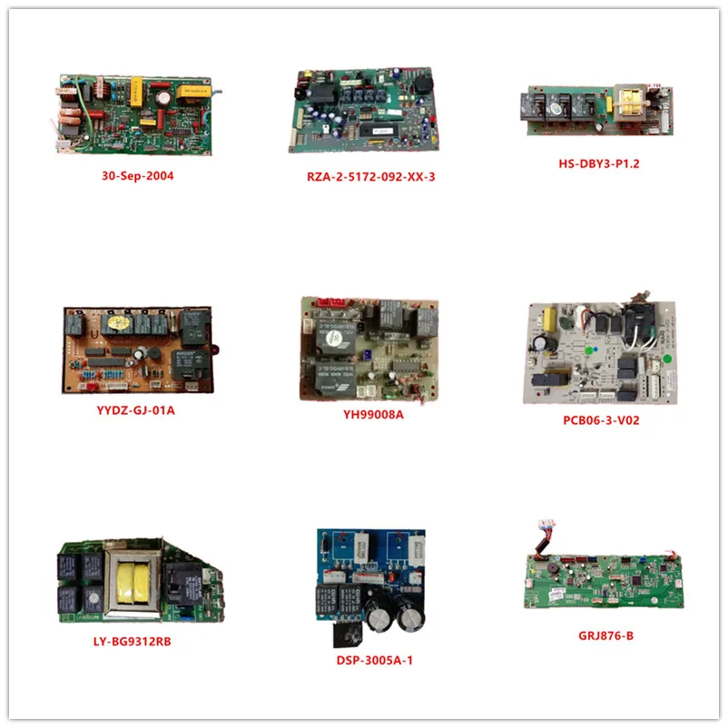 

30-Sep-2004| RZA-2-5172-092-XX-3| HS-DBY3-P1.2| YYDZ-GJ-01A| YH99008A| PCB06-3-V02| LY-BG9312RB| DSP-3005A-1| GRJ876-B Used
