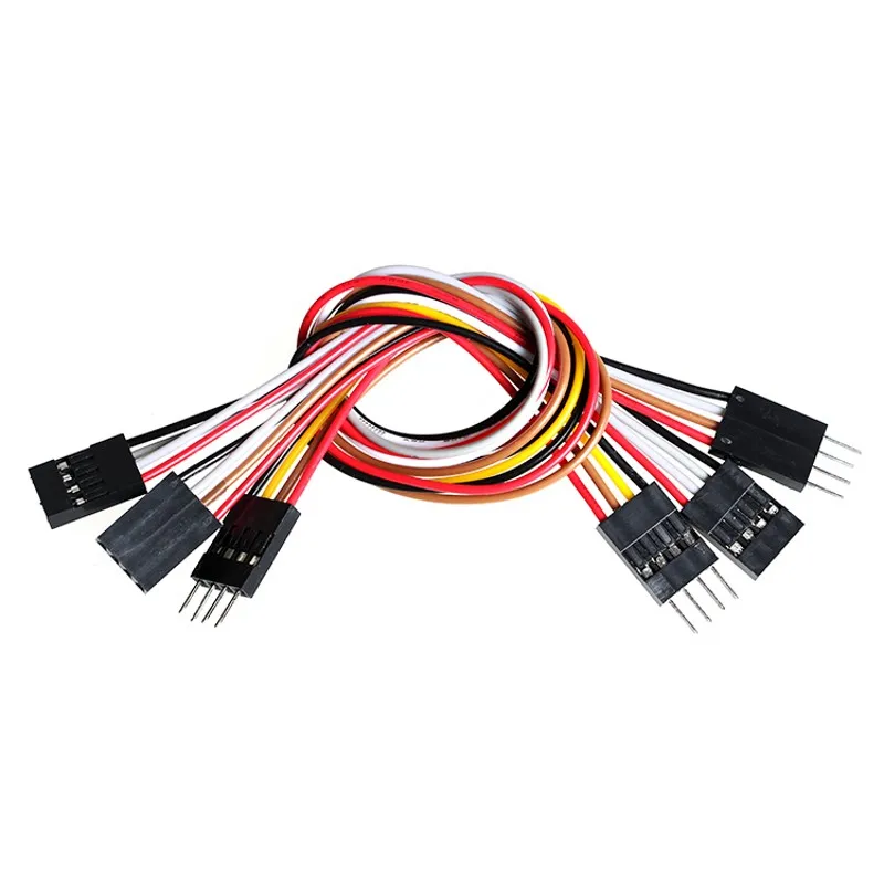 

10PCS DuPont 4-Pin male to Female Extension Wire Cable for Arduino 20cm