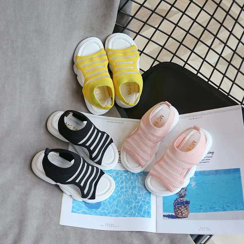 Детские модные спортивные сандалии детские удобные летняя пляжная обувь для