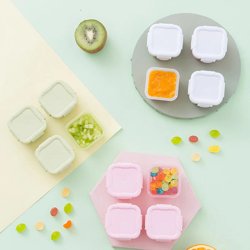 Airtight container mini food grade thickened airtight baby supplement box jam packaging thicker | Дом и сад