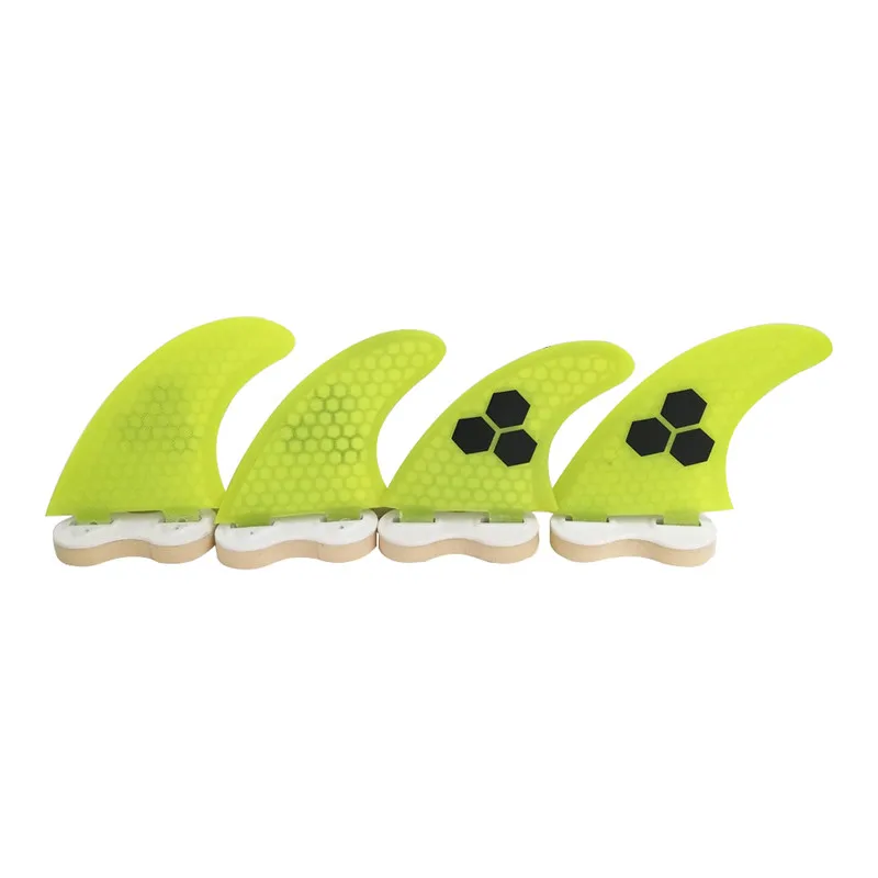 FCS Surf Fins G5+K2.1Honeycomb yellowcolor SUP Surfboard Quad Fin upsurf | Спорт и развлечения