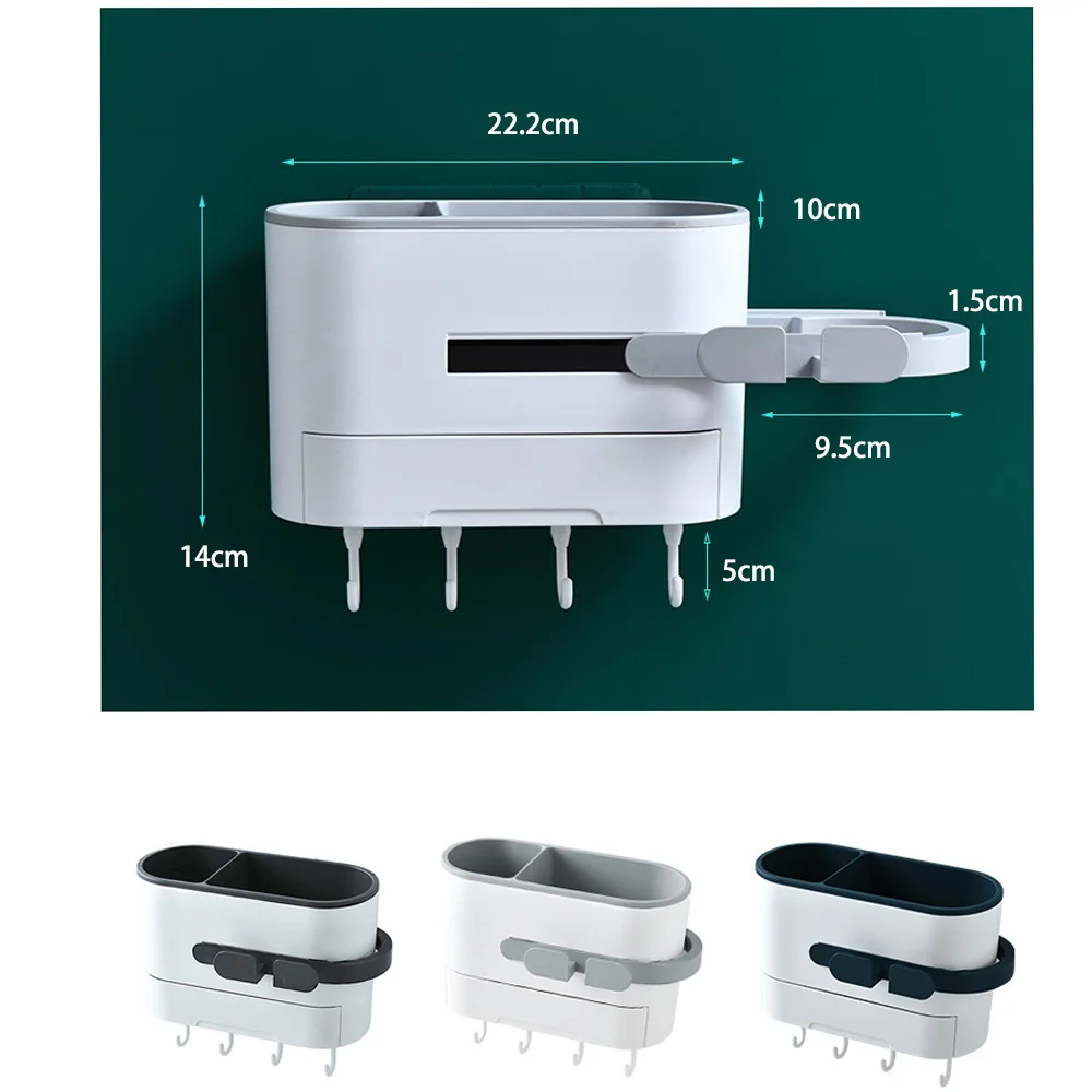 

Wall Mounted Hair Dryer Hanger Bath Storage Rack Hair Dryer Shelf Organizer Bathroom Shelves Hair Dryer Rack For Bathroom