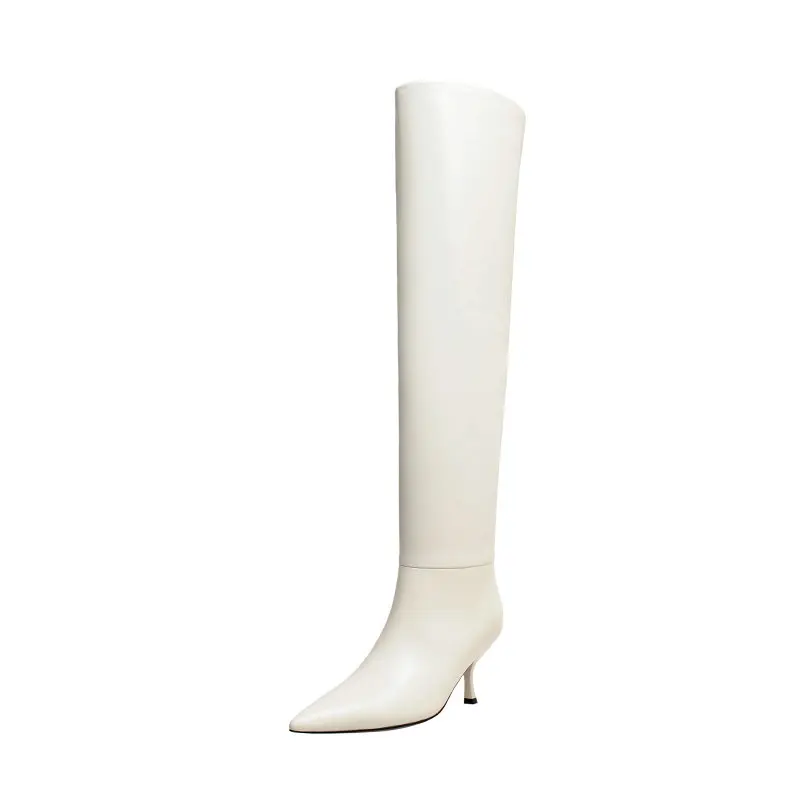 

Sexy Female Elegant High Heels boots Newest Pointed Toe Women's knee high Boots women Pumps 2020 Winter Party Prom Shoes Woman