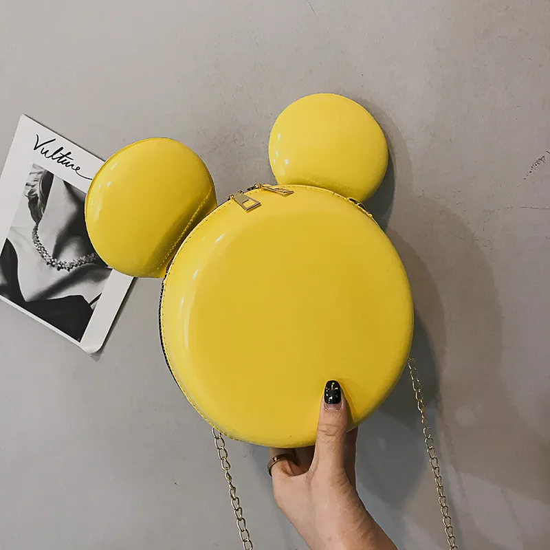 Новая Милая дамская сумочка Disney маленькая круглая с Микки Маусом индивидуальный