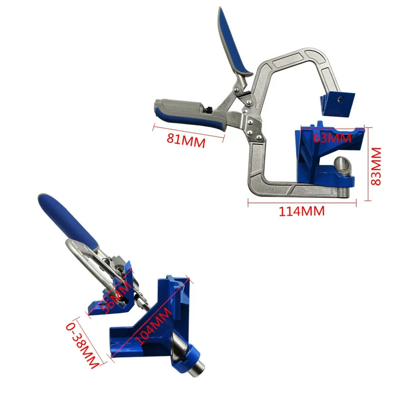 Регулируемый угловой зажим для деревообработки под прямым углом 90 градусов