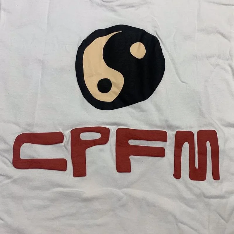 Футболка 21SS Tai chi с принтом CPFM.XYZ Свободные мешковатые джинсы CPFM футболка