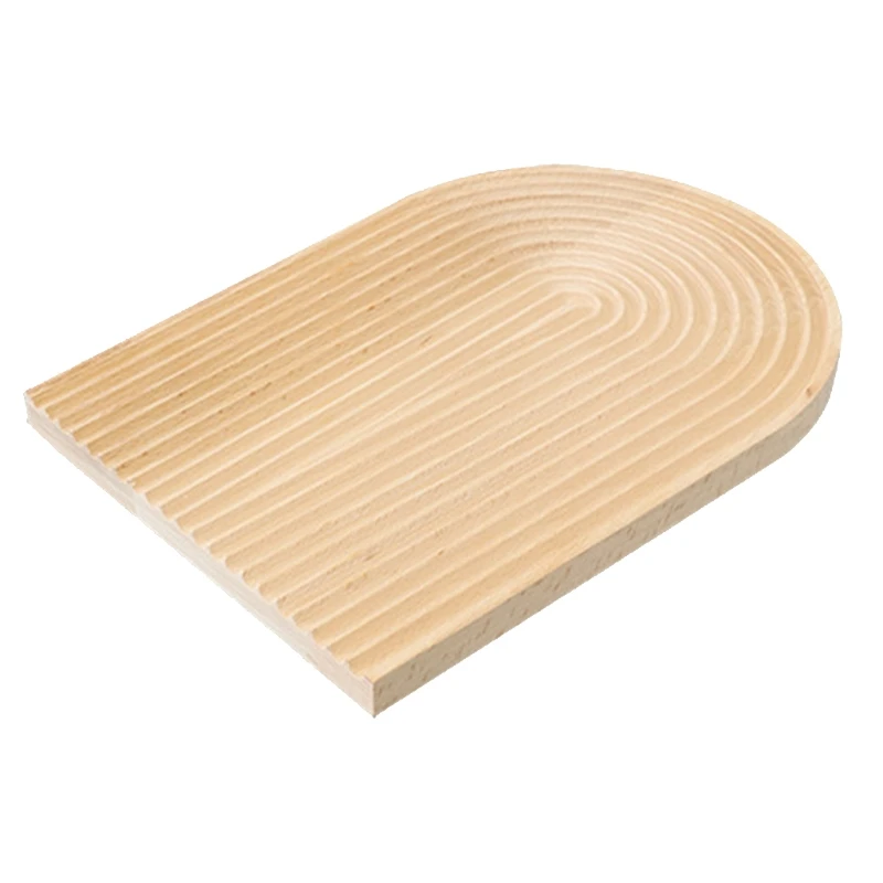 Деревянный поднос резка творческий с рисунком в виде водной ряби хлеб десерт