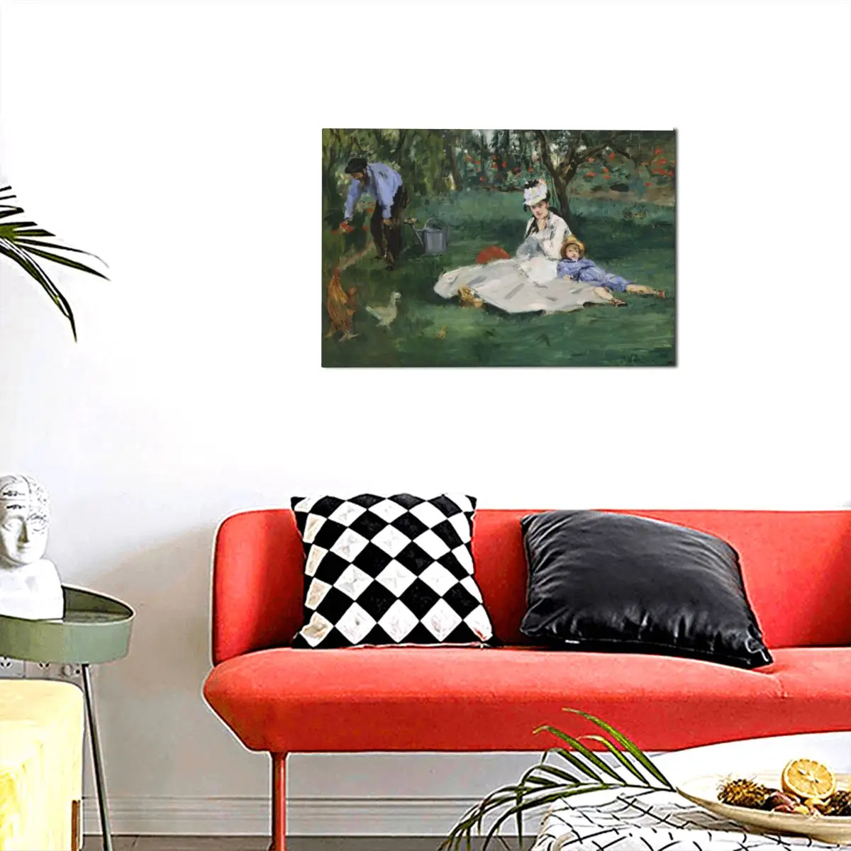 

Monet Painting Canvas Four Seasons Decoration Pictures New Contemporary Room Decor