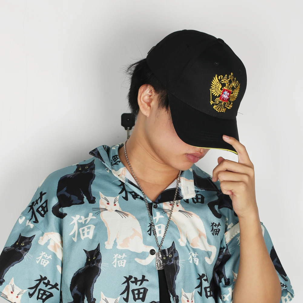 Бейсбольная кепка, российский знак, вышивка, Snapback, модная Спортивная Кепка для мужчин, wo, мужская, патриот, шляпа, хлопок, для улицы, эмблема, Черная кепка